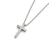 Hochwertige silberfarbene Kreuz-Halskette, beidseitig gravierbar, zeitloses Accessoire inklusive Luxus-Etui Uniqal